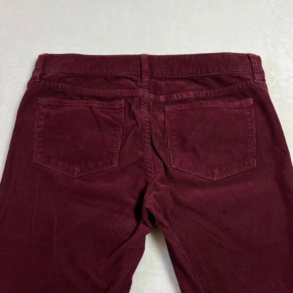 J. Crew Toothpick Corduroy Ankle Pants Size 26 Holidays Preppy Y2K Hipster Boho